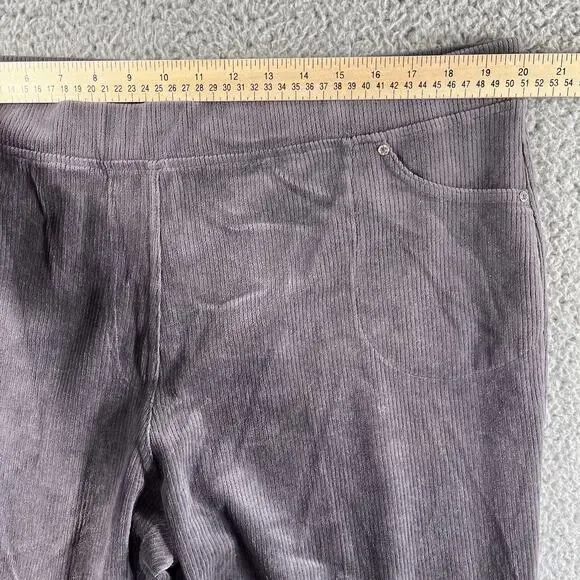 Quacker Factory Jeanne Bice Corduroy Pull On Pants Embellished XL Short 40x28 - Picture 7 of 9